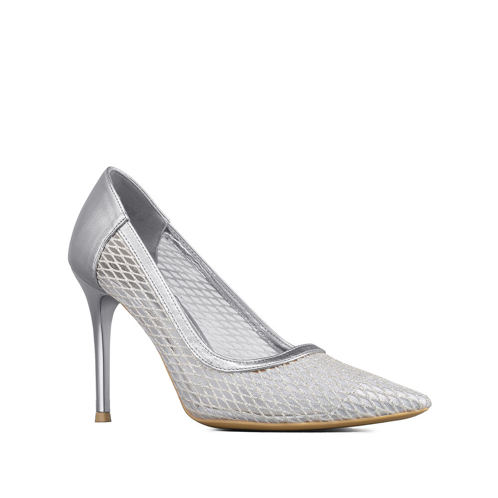 Zapato Taco Alto Elegante Malla Moda Mujer Weide Ghe36 image number 0.0