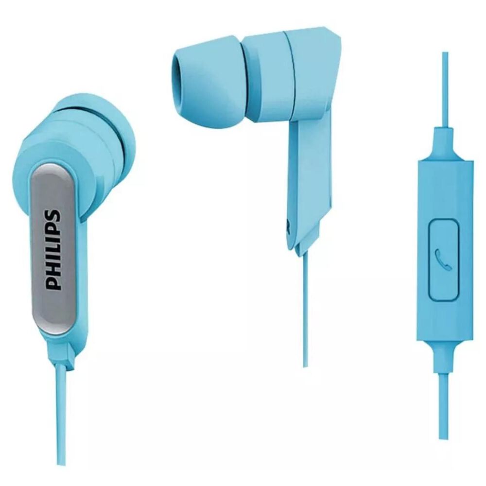 Audifonos Manos Libres Jack 3.5 Celeste She1405 image number 0.0