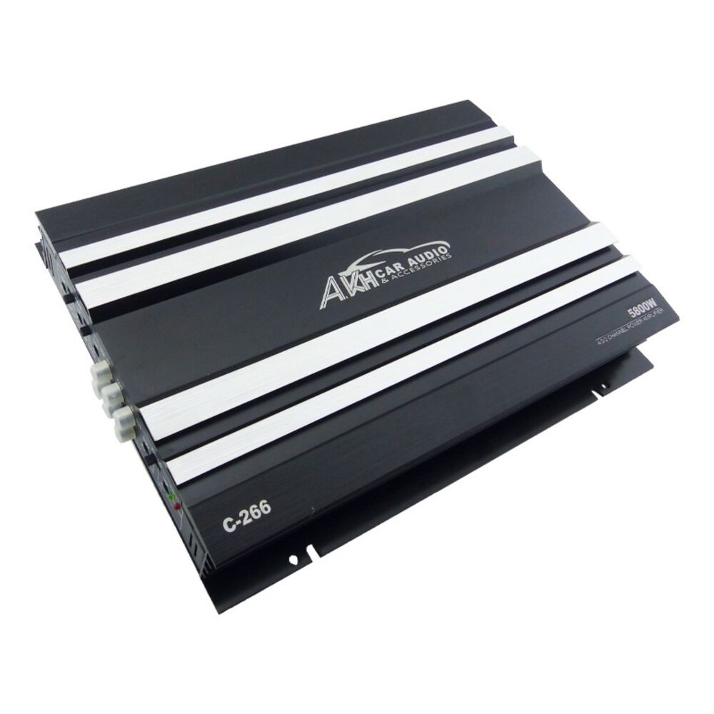 Amplificador Akh Audio Mod.c-266 5800 Watt 4 Canales Para Auto Alta Calidad image number 1.0