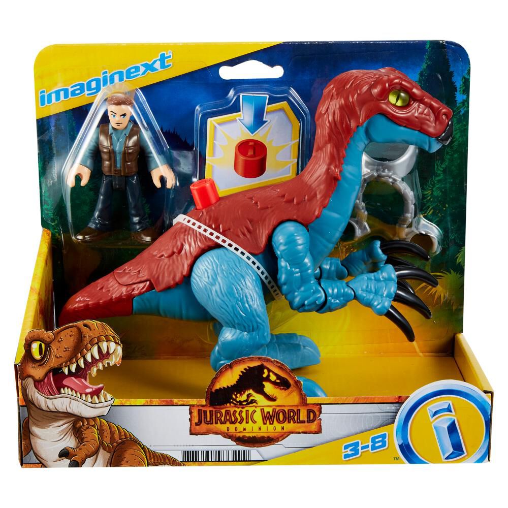 Figura De Acción Imaginext Therizinosaurus & Owen image number 0.0