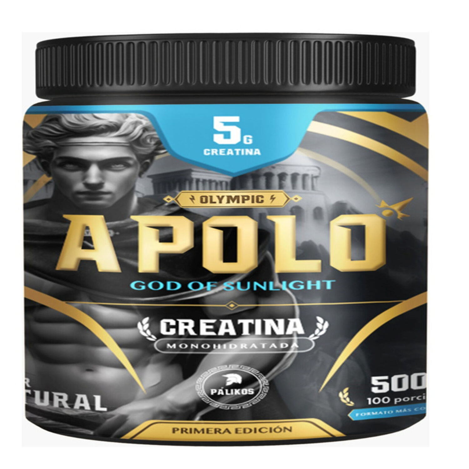Creatina Apolo 500g / Laboratorio Internacional Pharmacorp /100 Servicios image number 0.0