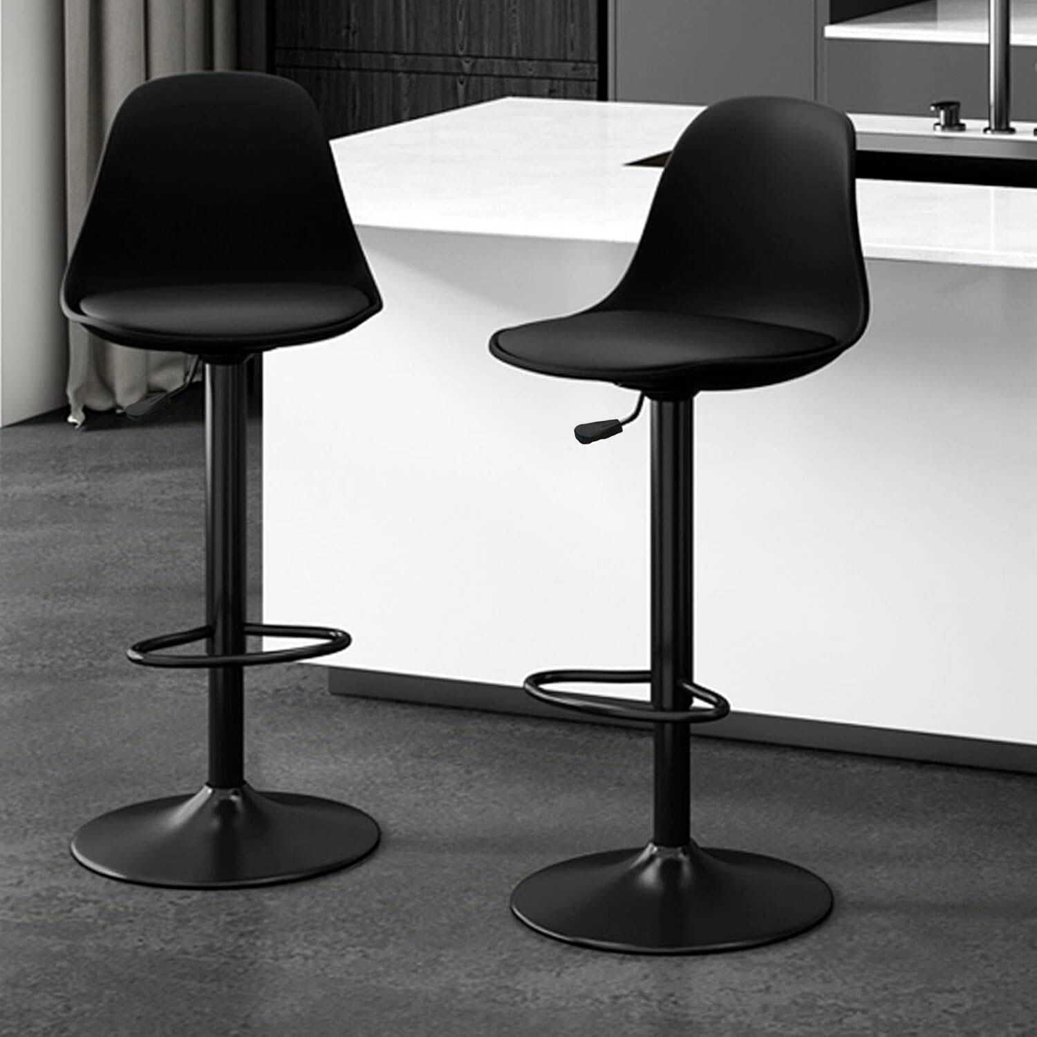 Pack 2 Silla Alta Bar Orlando T - All Black image number 1.0