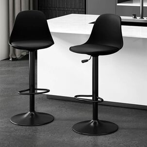 Pack 2 Silla Alta Bar Orlando T - All Black