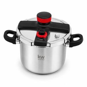 Olla A Presi&oacute;n Kw Acero Inoxidable Oxford 6lt Triple V&aacute;lvula