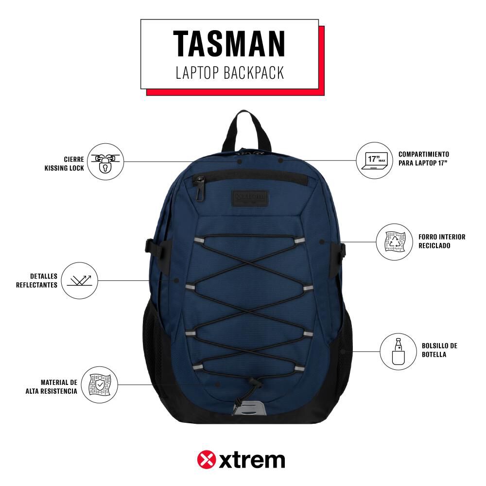 Mochila Notebook Xtrem Tasman 5xt 17" image number 8.0