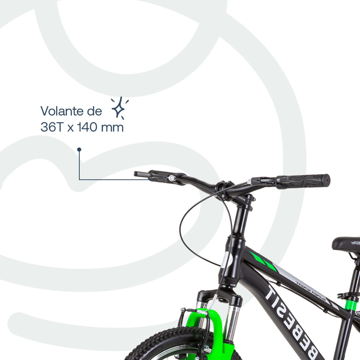 Bicicleta Infantil Kyson Aro 20 Verde Bebesit image number 6.0