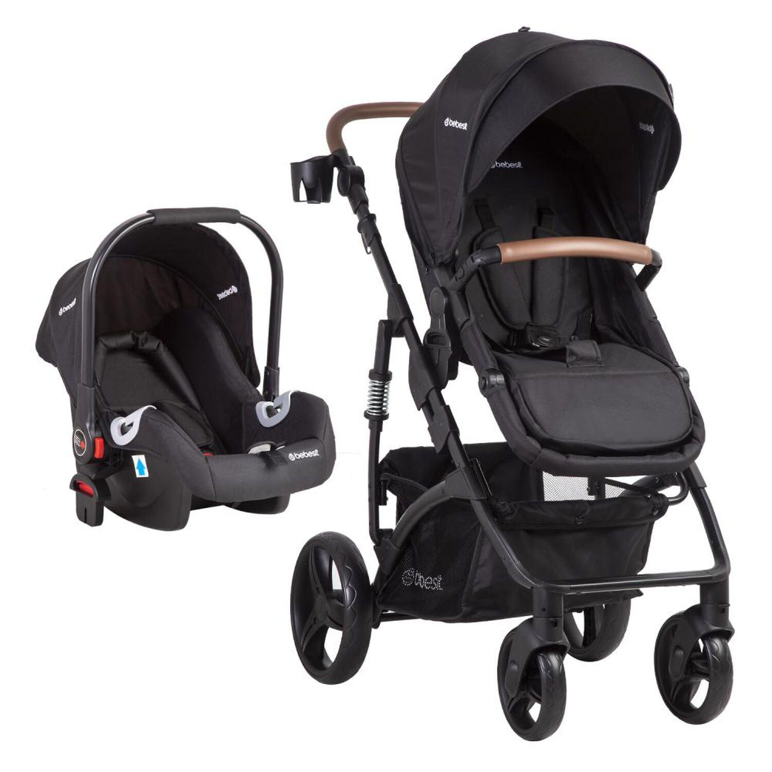 Coche Cuna Travel System Bebesit Quest Lx Negro image number 0.0