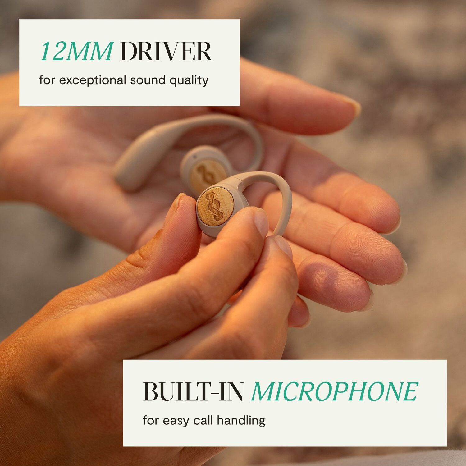 Aud&iacute;fonos Bluetooth Open-ear Liberate Tw Cream Marley image number 6.0