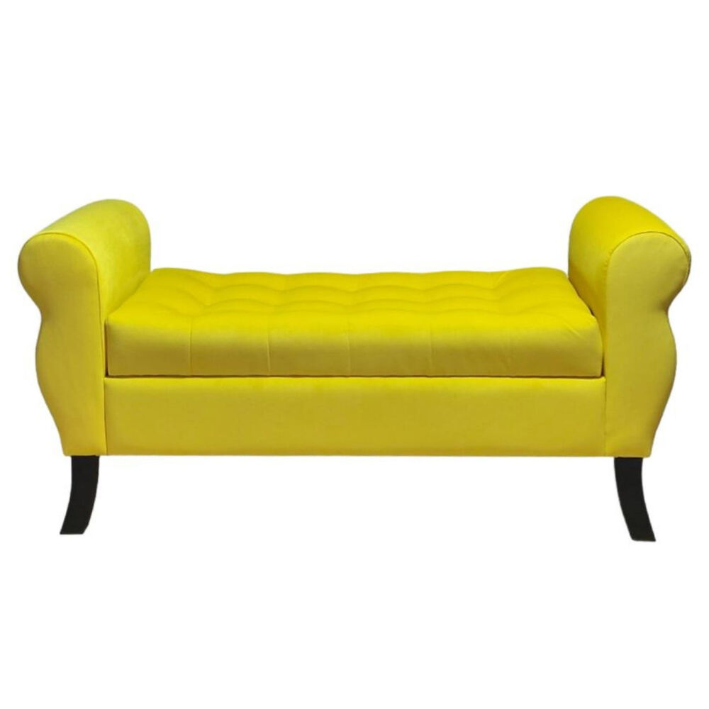 Banqueta Baul Diva Color Amarillo image number 0.0
