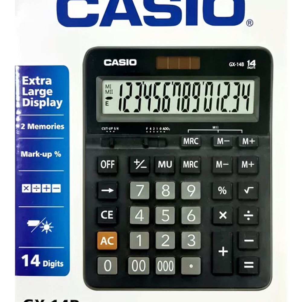 Calculadora Casio 8 Diguitos Gx-14b image number 2.0