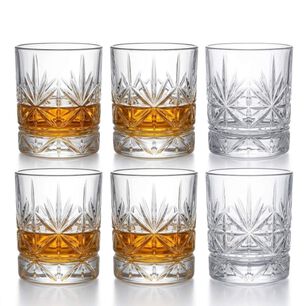 Set 6 Vasos Old Fashioned Tallados 323 Ml