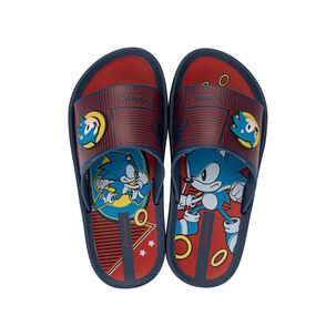 Sandalia Infantil Azul/rojo Sonic Slide Ipanema
