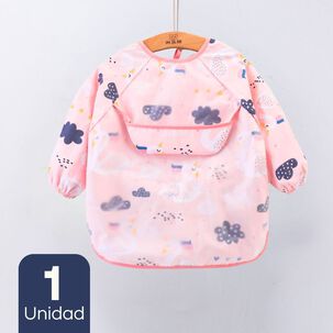 Babero Delantal Impermeable Manga Larga Bebe Y Ni&ntilde;a