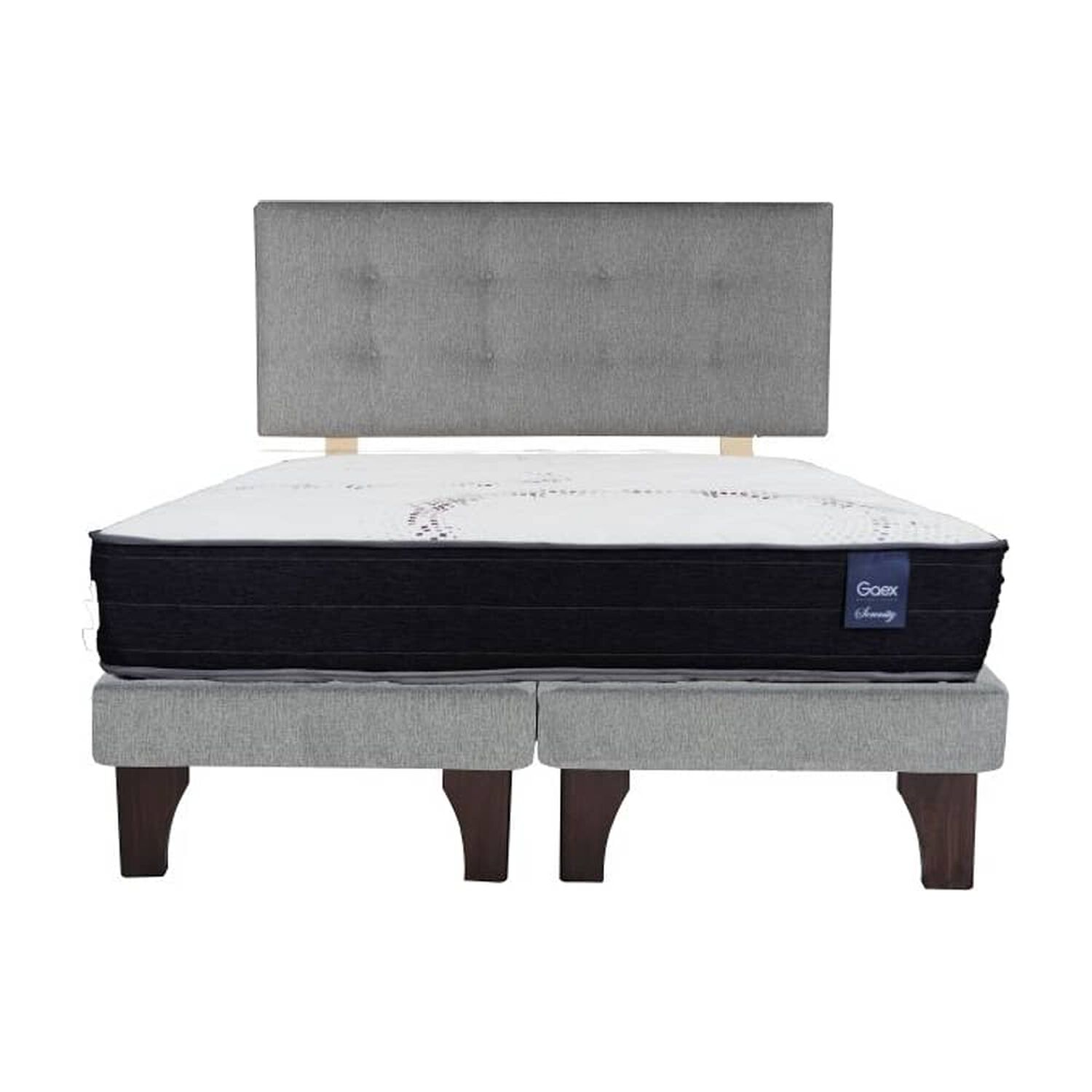 Cama Europea 2 Plazas 190 Respaldo Berna Bajo image number 3.0