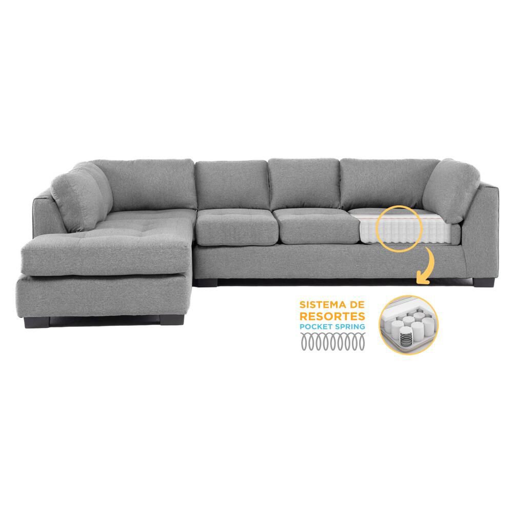 Sof&aacute; Seccional Living Factory Londres Izquierdo / 7 Cuerpos image number 2.0