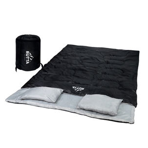 Saco De Dormir 2 Personas 300 Grs Negro