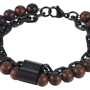 Pulsera De Hombre Cat J013b08114 Negro-café