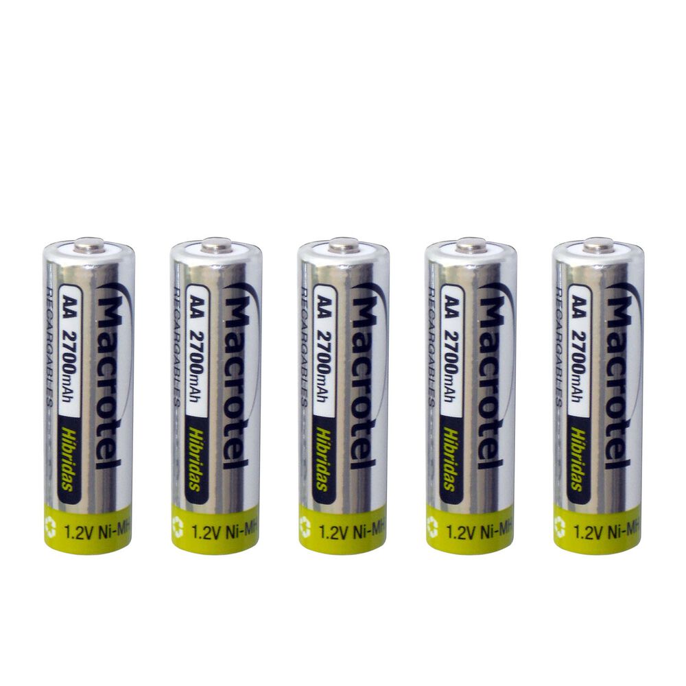 Pilas Recargables H&iacute;bridas Aa 2700ma Macrotel Pack 5 image number 1.0