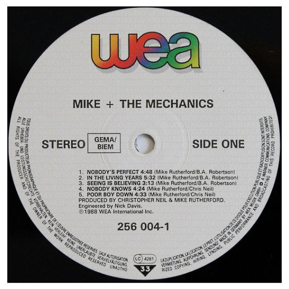 Mike & The Mechanics - Living Years | Vinilo Usado image number 2.0