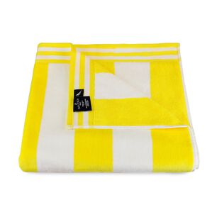 Toalla De Playa 100% Algod&oacute;n 163x81 Cabana Amarilla