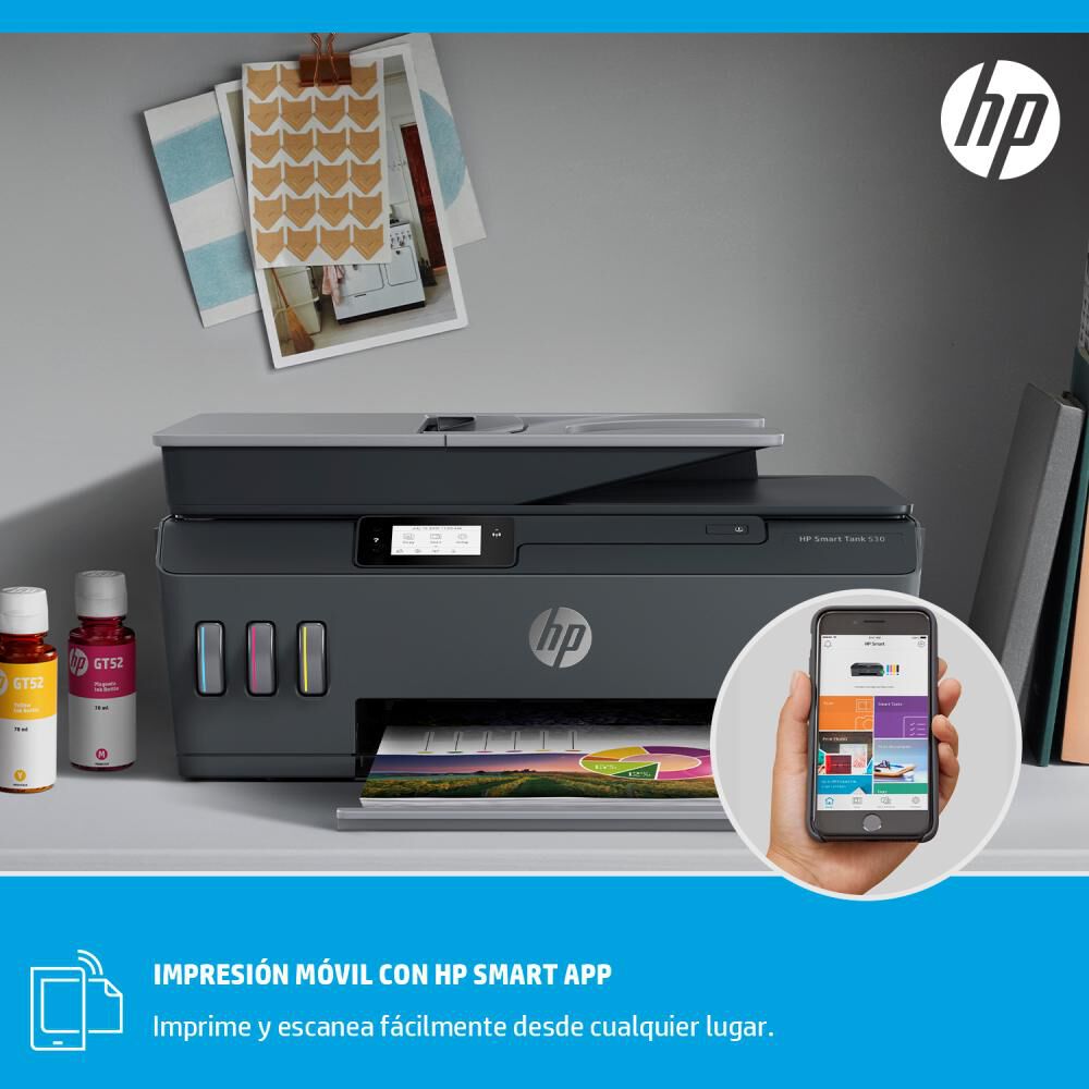 Impresora Multifuncional HP Smart Tank 530 image number 5.0