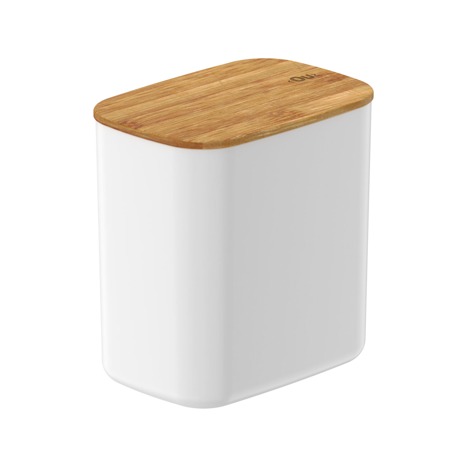 Contenedor Herm&eacute;tico Rectangular Con Tapa De Bamb&uacute; Keep 1,5 Lt Blanco Ou image number 0.0