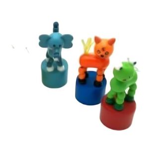 Set 2 Desvanecedor Animal Juguete De Madera Colores