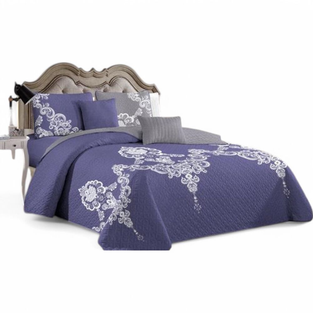 Cubrecama De Verano 2 Plazas Quilt + 2 Fundas De Almohada Cobertor Delgado Qvr2-35 image number 0.0