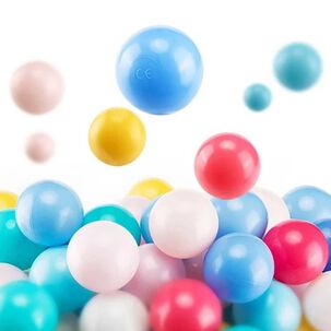 Pack 100 Pelotas Pl&aacute;sticas Para Piscina 7 Cm Infantil