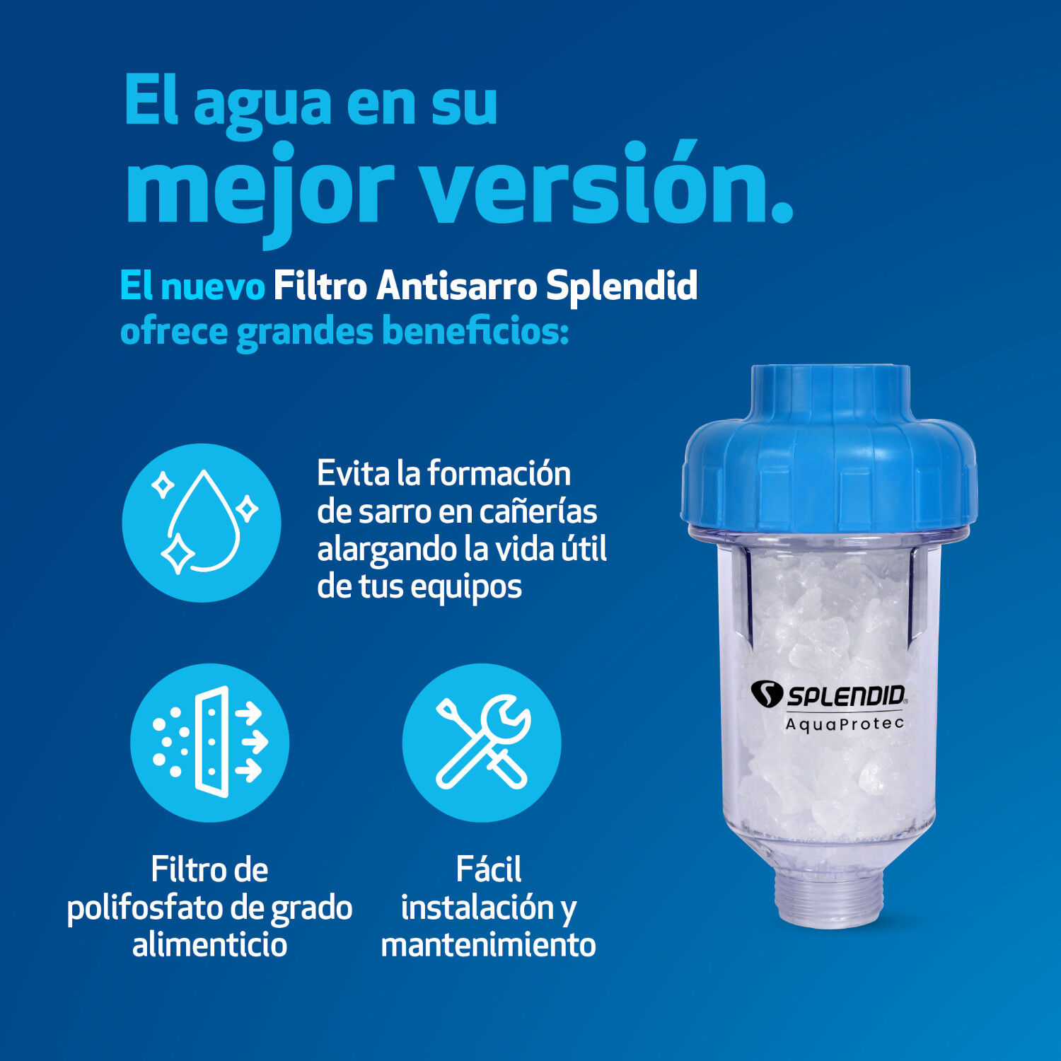 Filtro De Agua Antisarro Para Calefont,lavavajilla Splendid image number 3.0