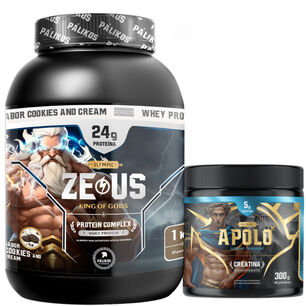 Pack Warrior / Proteina Zeus Complex 1kg Cookies And Creams + Creatina Apolo 300g