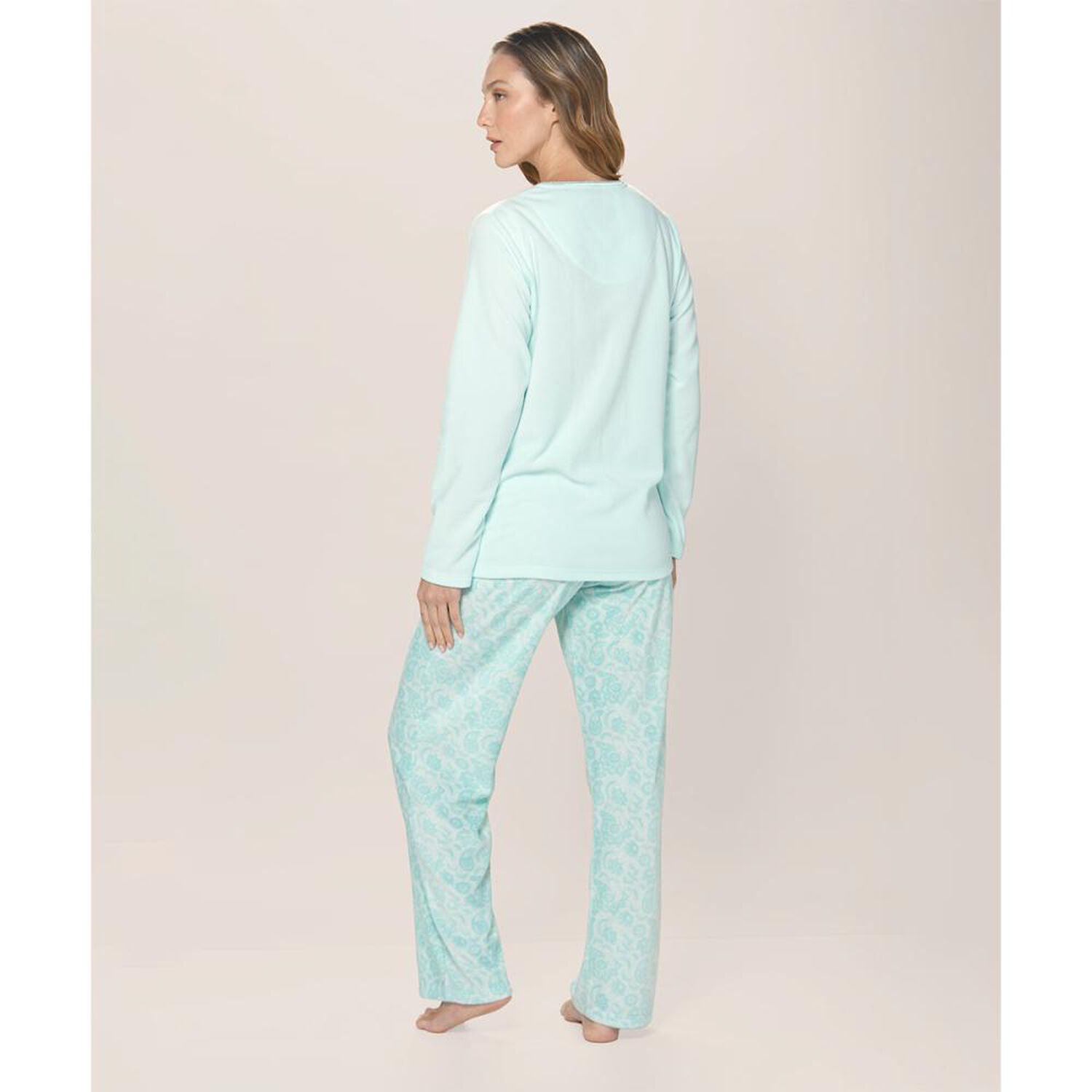 Pijama Micropolar Estampado Lady Genny image number 2.0