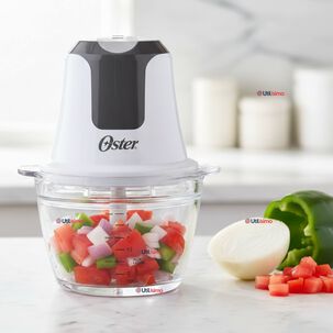 Mini Picadora Oster 3 Tazas Con Taz&oacute;n De Vidrio Fpstfp3340 Versi&oacute;n 2026