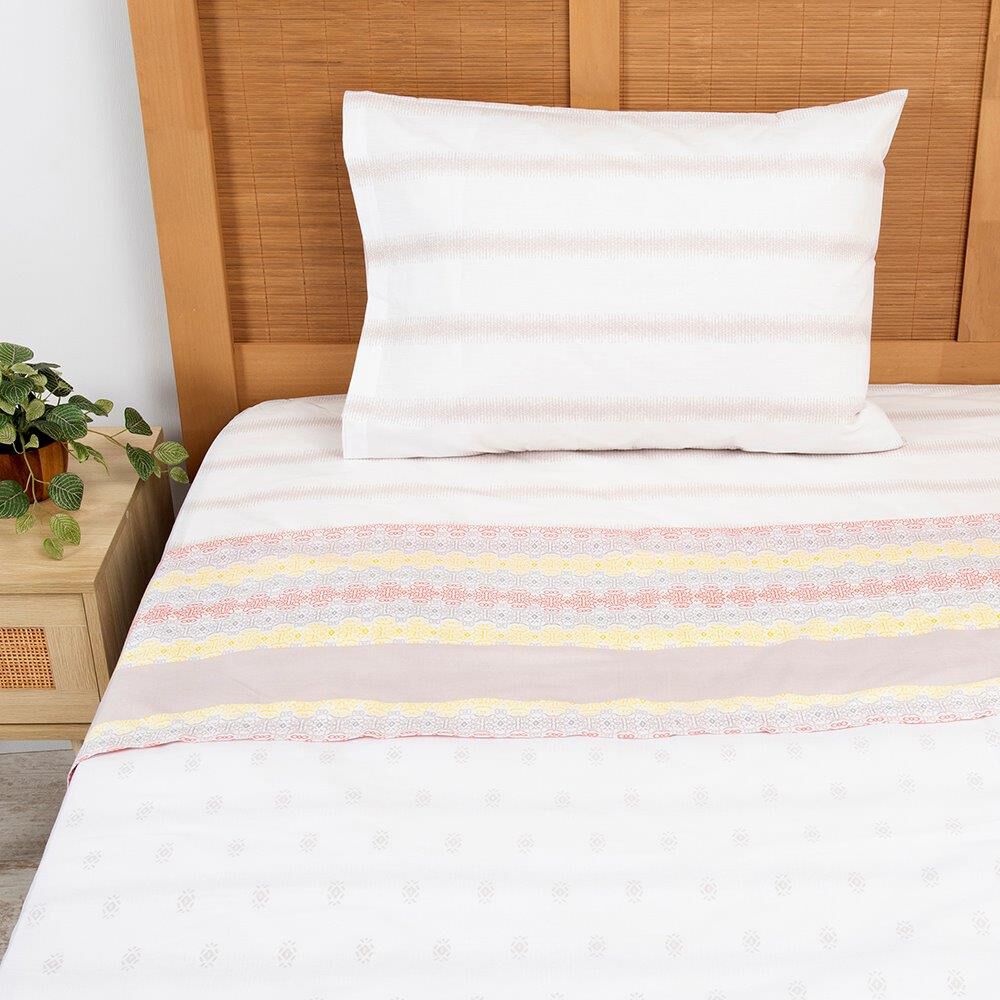 Sábana Mashini 180 Hilos 1.5 Plazas Citrus image number 2.0