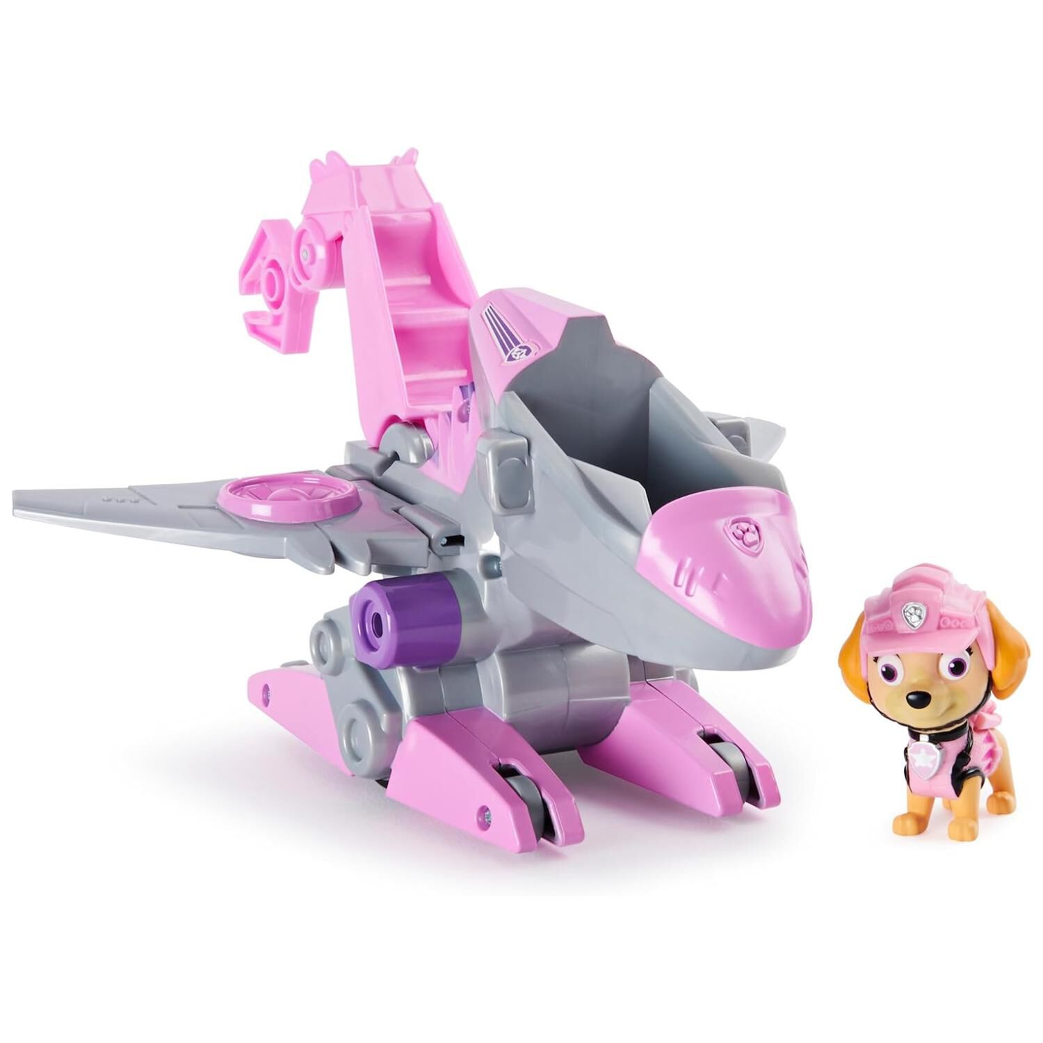 Juguete Skye Dino Rescate Gris Friccion Paw Patrol image number 1.0