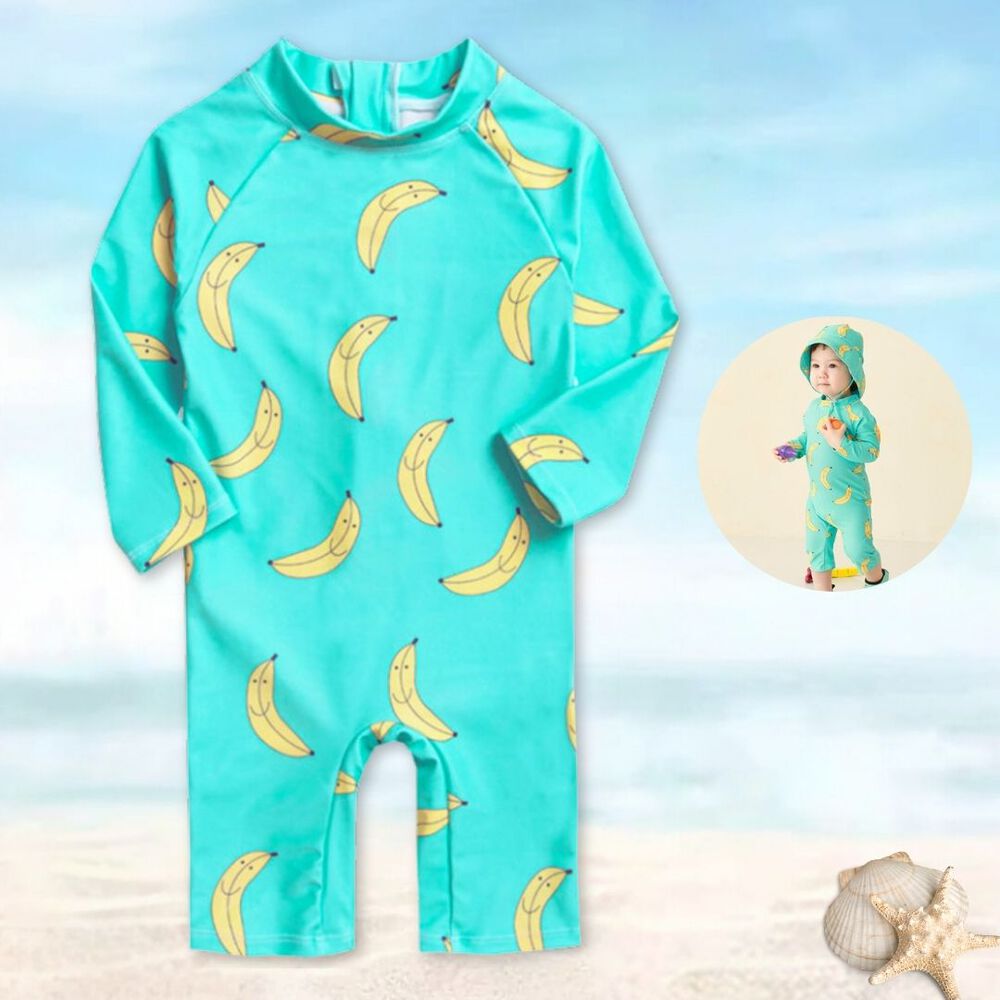 Traje De Baño Enterito Manga Larga Niño Jump Kids Verde image number 2.0