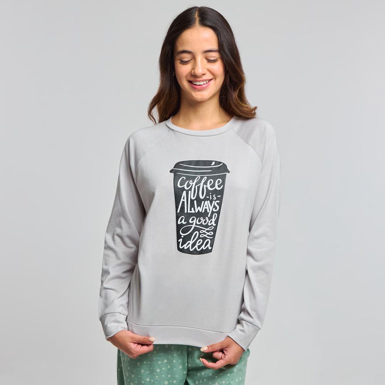Polera De Pijama Manga Larga Mujer Freedom image number 0.0