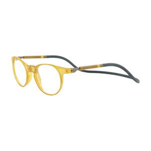 Lentes &Oacute;pticos Soho Amarillo Con Clip Magn&eacute;tico Slastik