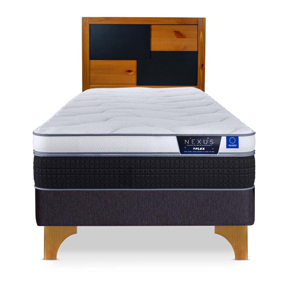 Cama Europea Flex Nexus / 1.5 Plazas / Base Normal + Respaldo image number 1.0