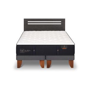 Cama Europea Cic Premium / 2 Plazas / Base Dividida + Respaldo