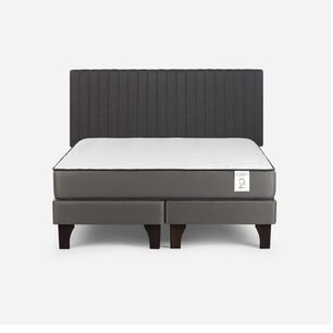 Cama Europea Rosen New Style 2 Plus / 2 Plazas / Base Dividida + Respaldo