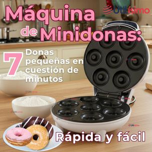 M&aacute;quina Mini Donas Antiadherente Capacidad 7 Minidonas 1200w De Potencia