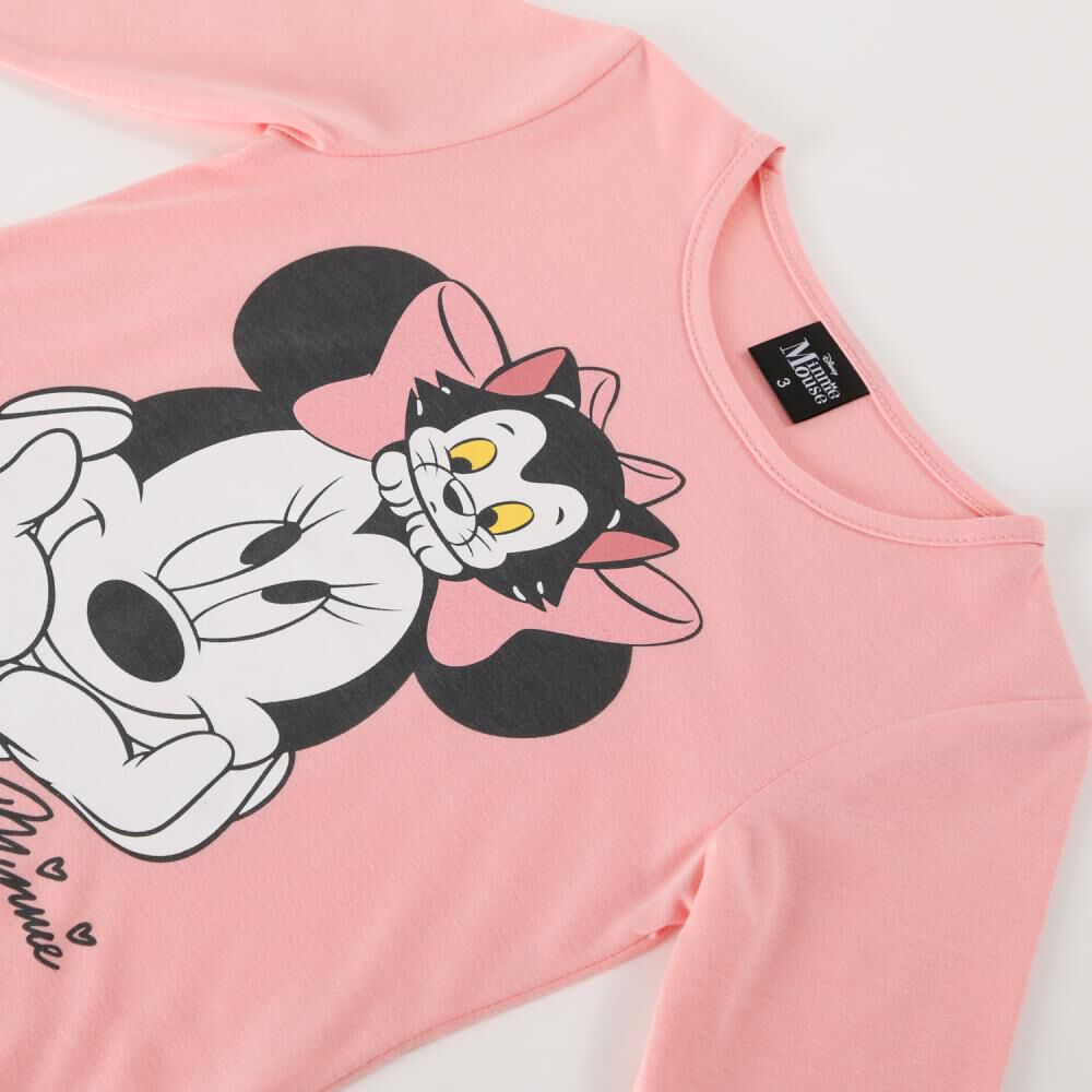 Polera Manga Larga Bebe Niña Mesa Minnie image number 2.0