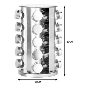 Rack Condimentero Especiero Giratorio Cocina 20 Pc