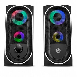 Parlante Usb Hp De 6w Est&eacute;reo Con Iluminaci&oacute;n Rgb Dhe-6001