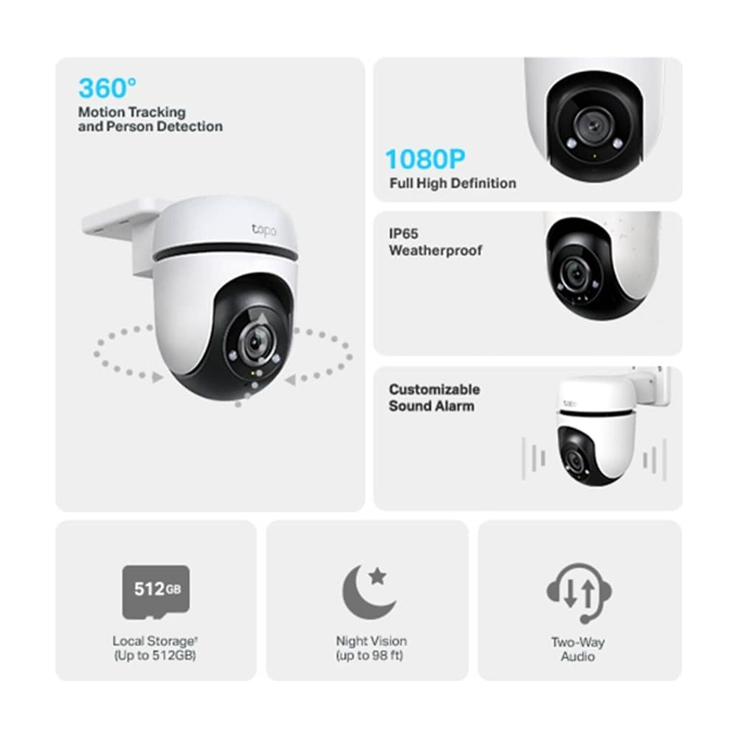 C&aacute;mara De Vigilancia Tp-link Tapo C500, Exterior, 360 , Detecci&oacute;n De Personas image number 1.0