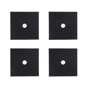 Protector Antiadherente Estufa 4pzs Antiderrame Negro
