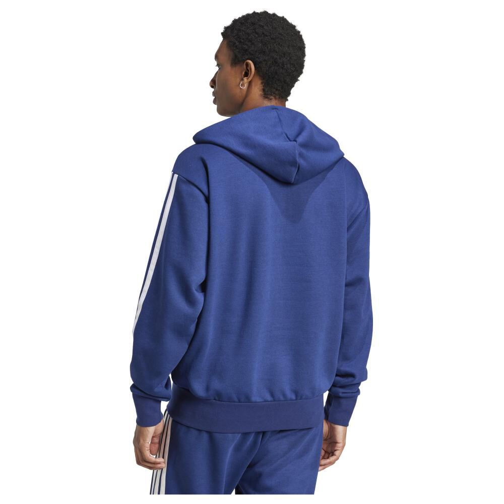 Polerón Con Capucha Hombre Essentials Fleece 3 Tiras Adidas image number 2.0