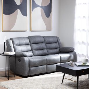 Sof&aacute; 3 Cuerpos Reclinable Moderno Roma Km060s