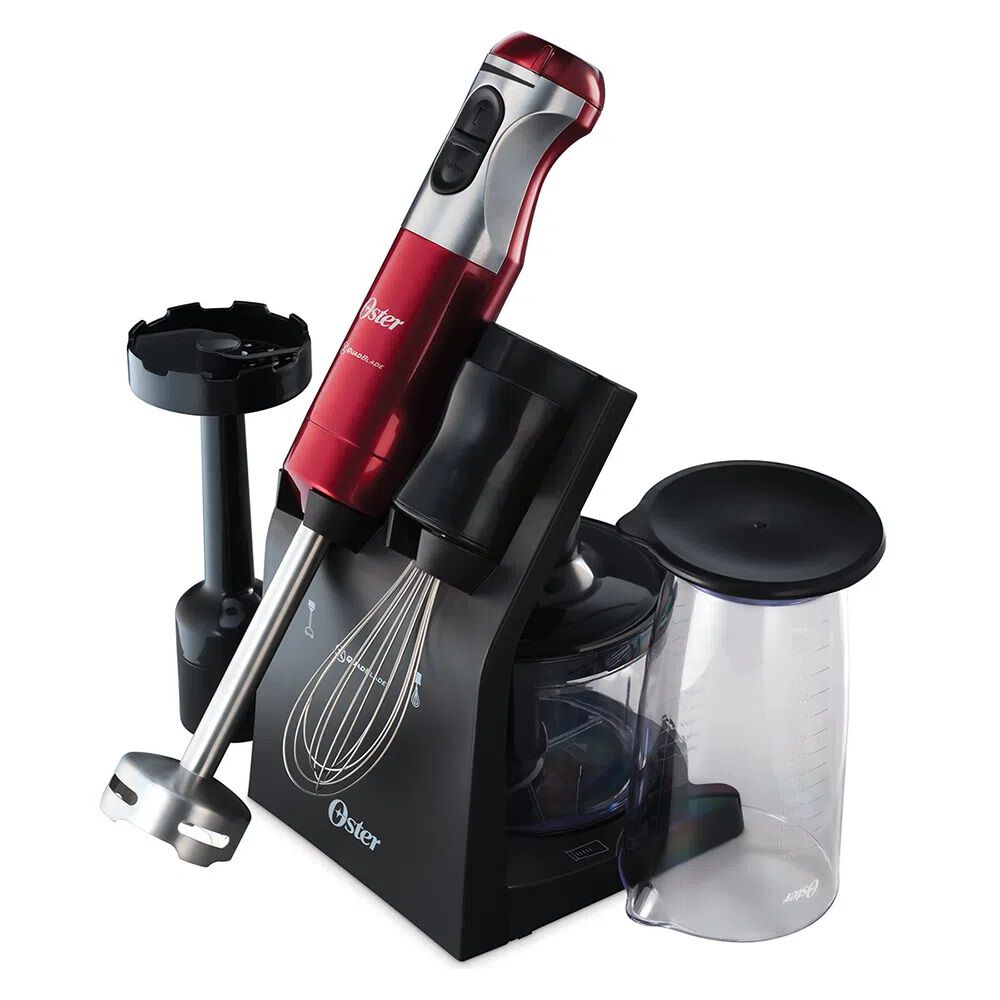 Batidora Inmersion Oster Roja Cuchilla Quad Y Accesorios Fpsthb5103r image number 0.0